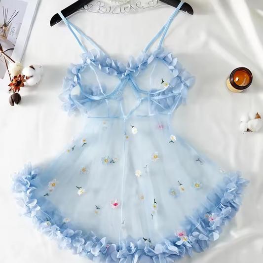 Sexy Lace Hollow-Out Women’s Sleepwear – Comfortable Intimate Lingerie