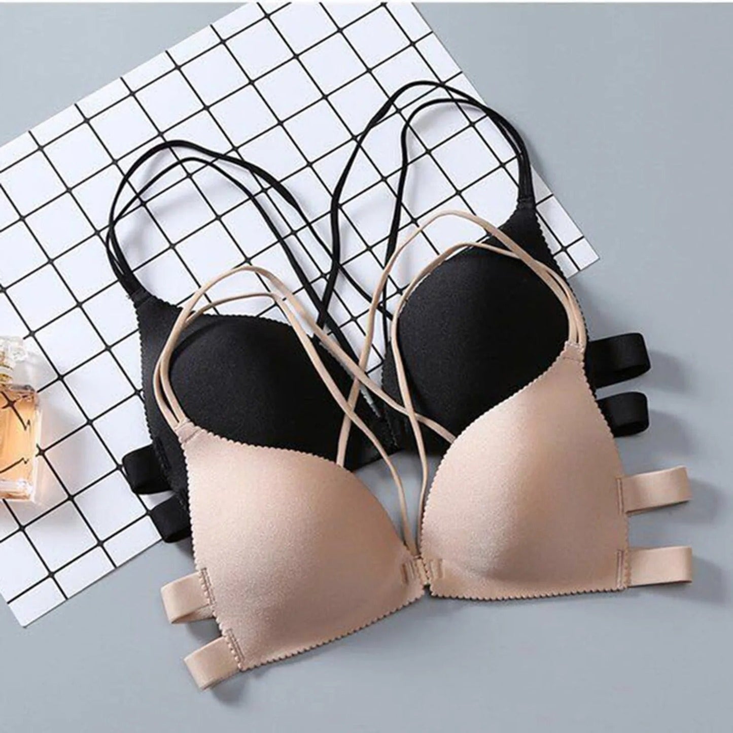 Women’s Front Closure Wire-Free Push-Up Bralette Buy 1 Get 1 Free